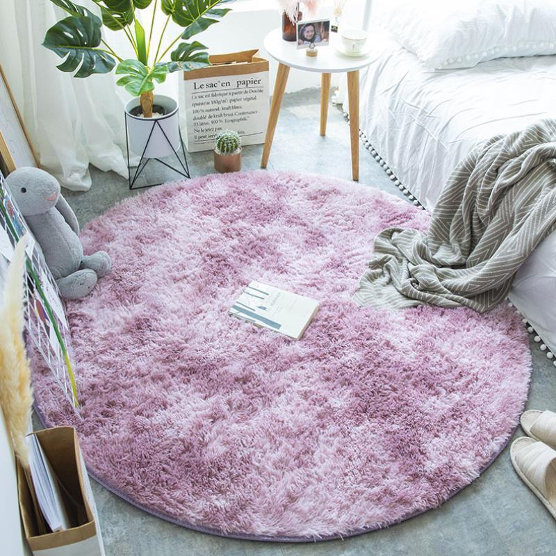 Nordic Round Carpet Silk Wool - Pacisia