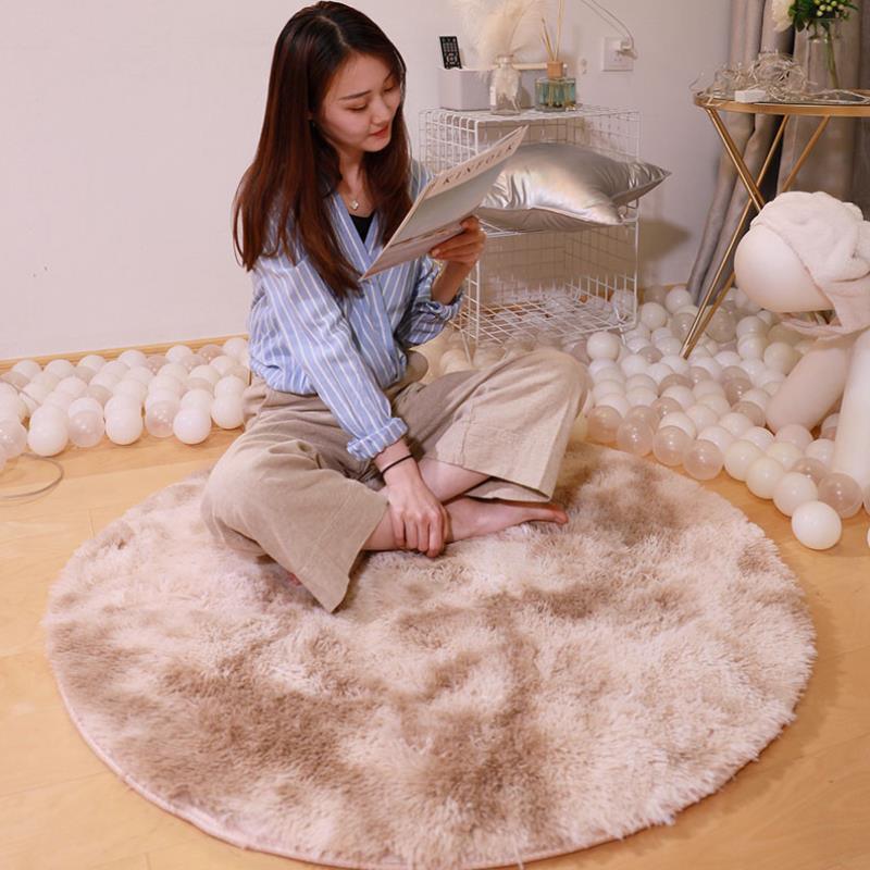 Nordic Round Carpet Silk Wool - Pacisia