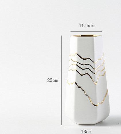 Nordic Simple Ceramic Vase Living Room Decoration Ornaments - Pacisia