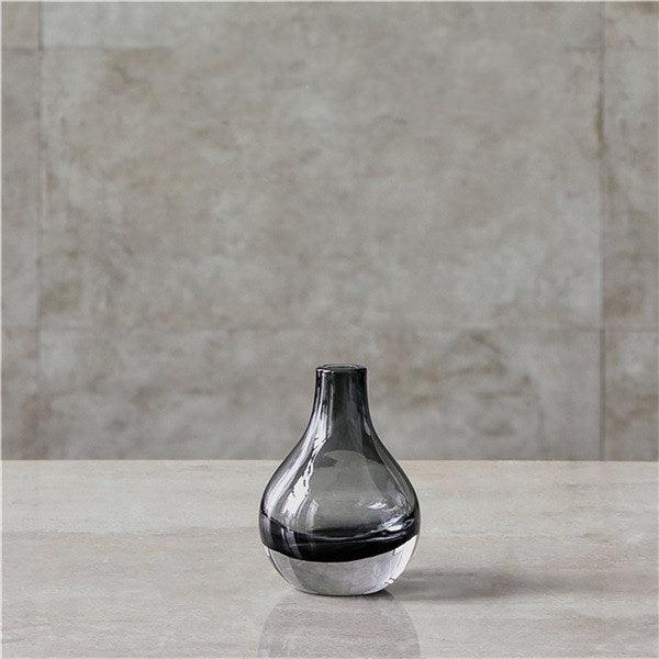 Nordic Simple Flat Glass Vase With Thick Bottom - Pacisia