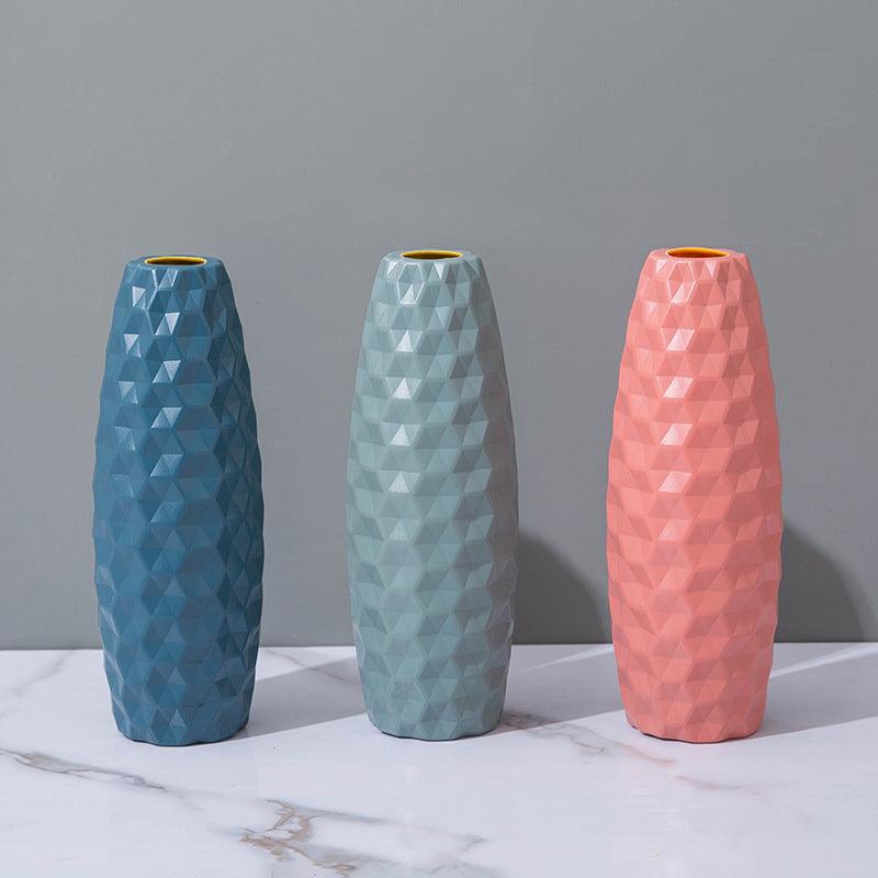 Nordic Style Imitation Ceramic Dry Vase Plastic Vase Decoration - Pacisia