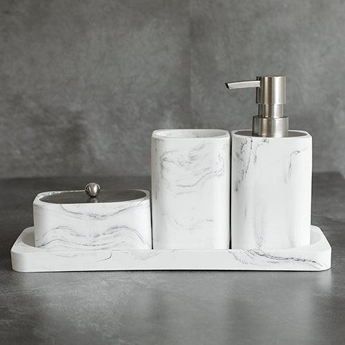 Nordic Style Resin Marble Bathroom Four-piece Set - Pacisia