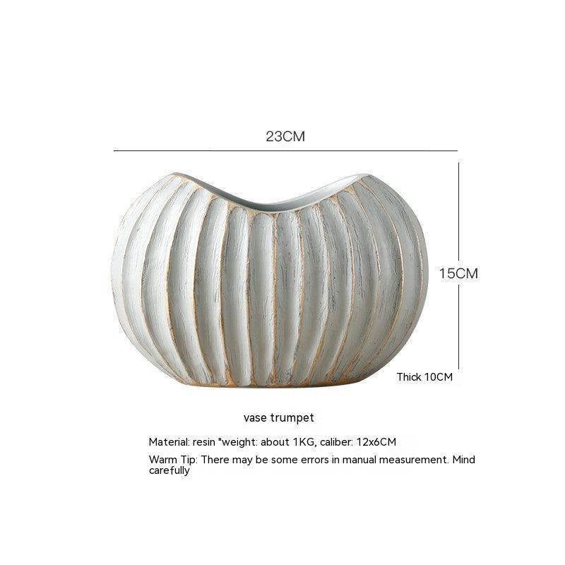 Nordic White Ceramic Vase Decoration - Pacisia