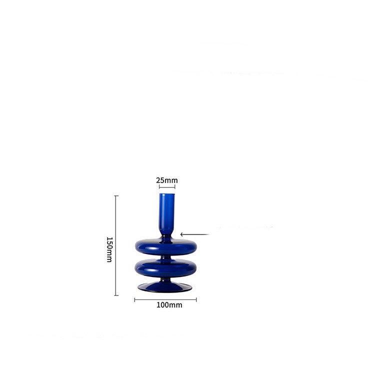 Original Klein Blue Candlestick Vase Decorative Ornament - Pacisia