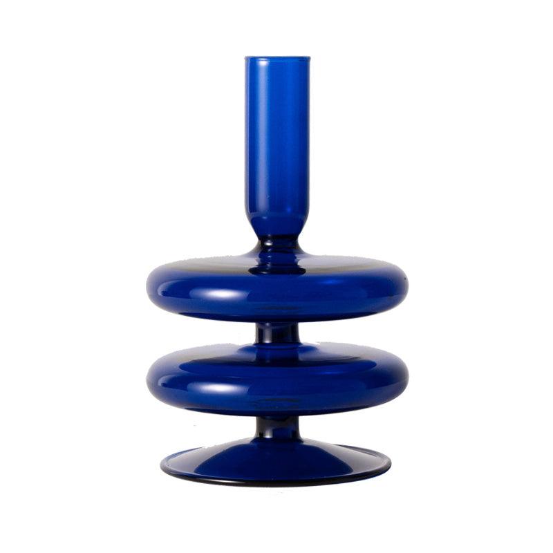 Original Klein Blue Candlestick Vase Decorative Ornament - Pacisia