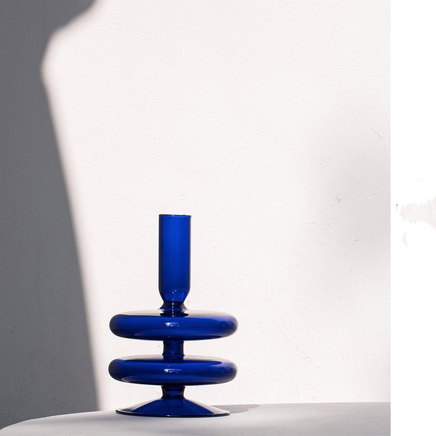 Original Klein Blue Candlestick Vase Decorative Ornament - Pacisia