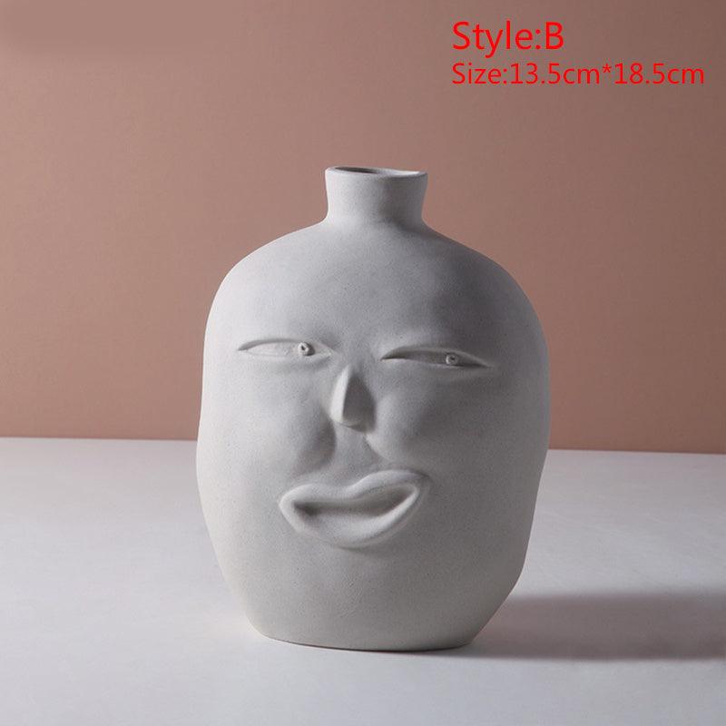 Ornament abstract human face vase - Pacisia