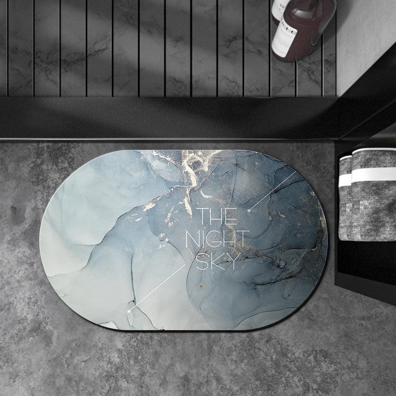 Oval Diatom Mud Cushion Bathroom Absorbent Floor Mat - Pacisia