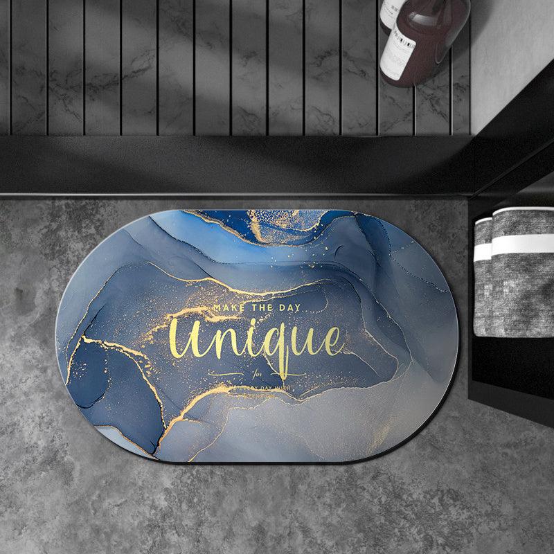 Oval Diatom Mud Cushion Bathroom Absorbent Floor Mat - Pacisia