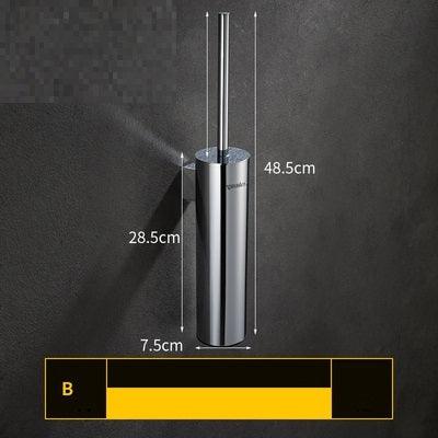 Perforation-free Toilet Cleaning Head Bathroom Floor Toilet Brush - Pacisia