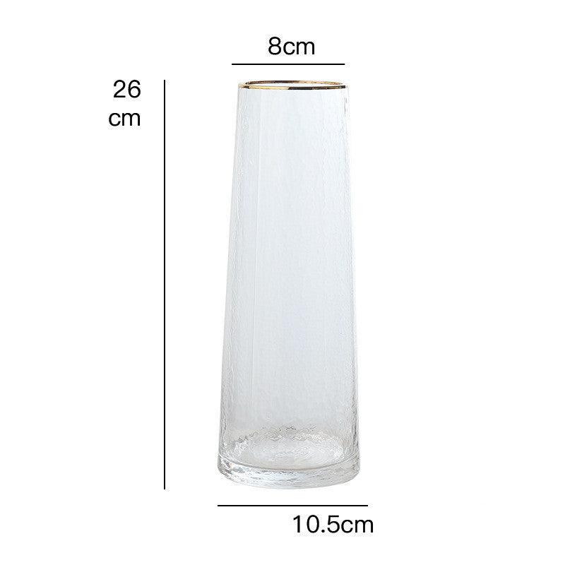 Phnom Penh Corrugated Transparent Glass Vase - Pacisia