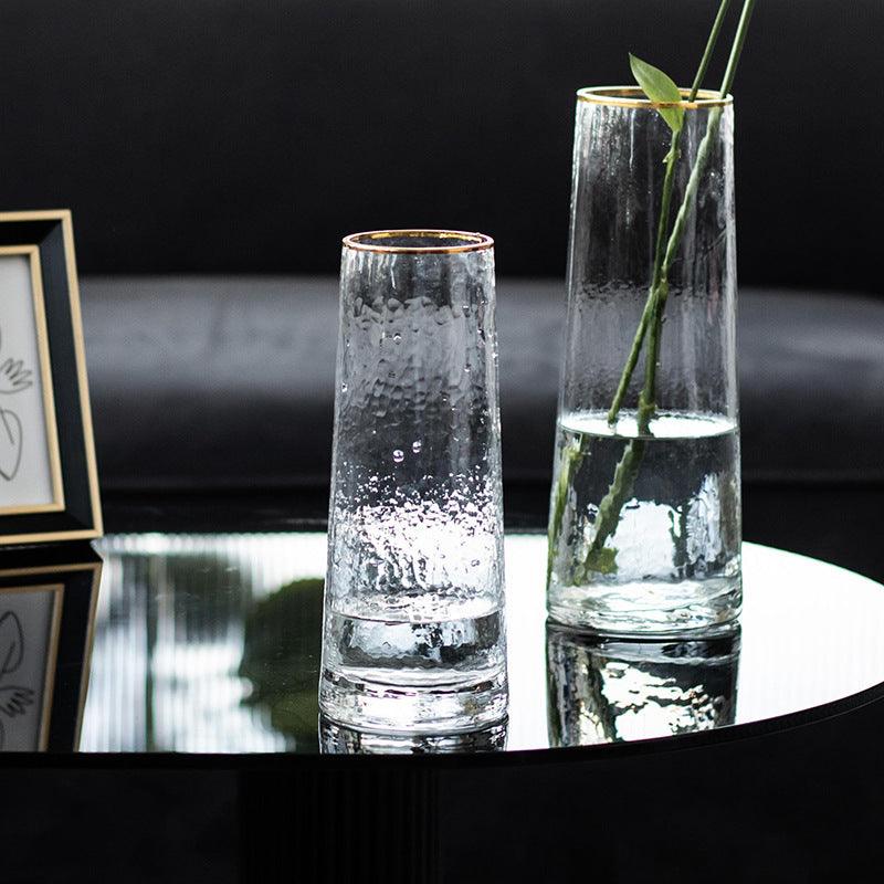 Phnom Penh Corrugated Transparent Glass Vase - Pacisia