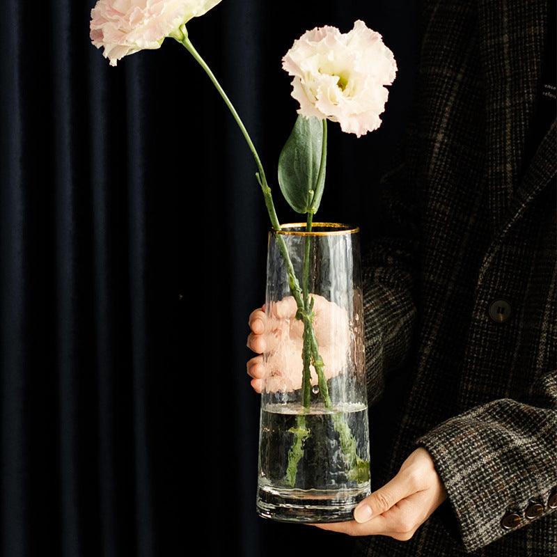 Phnom Penh Corrugated Transparent Glass Vase - Pacisia