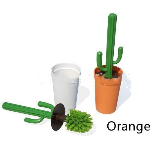 Plastic Cactus Toilet Brush Cactus Wastebasket - Pacisia