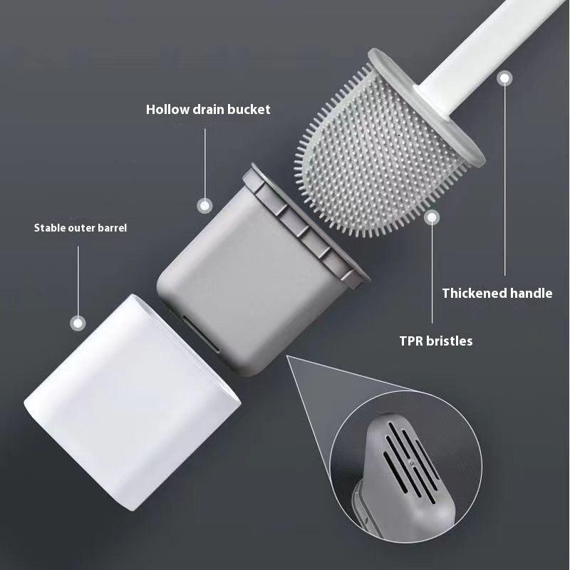 Plastic Silicone Toilet Brush Household Multifunctional - Pacisia