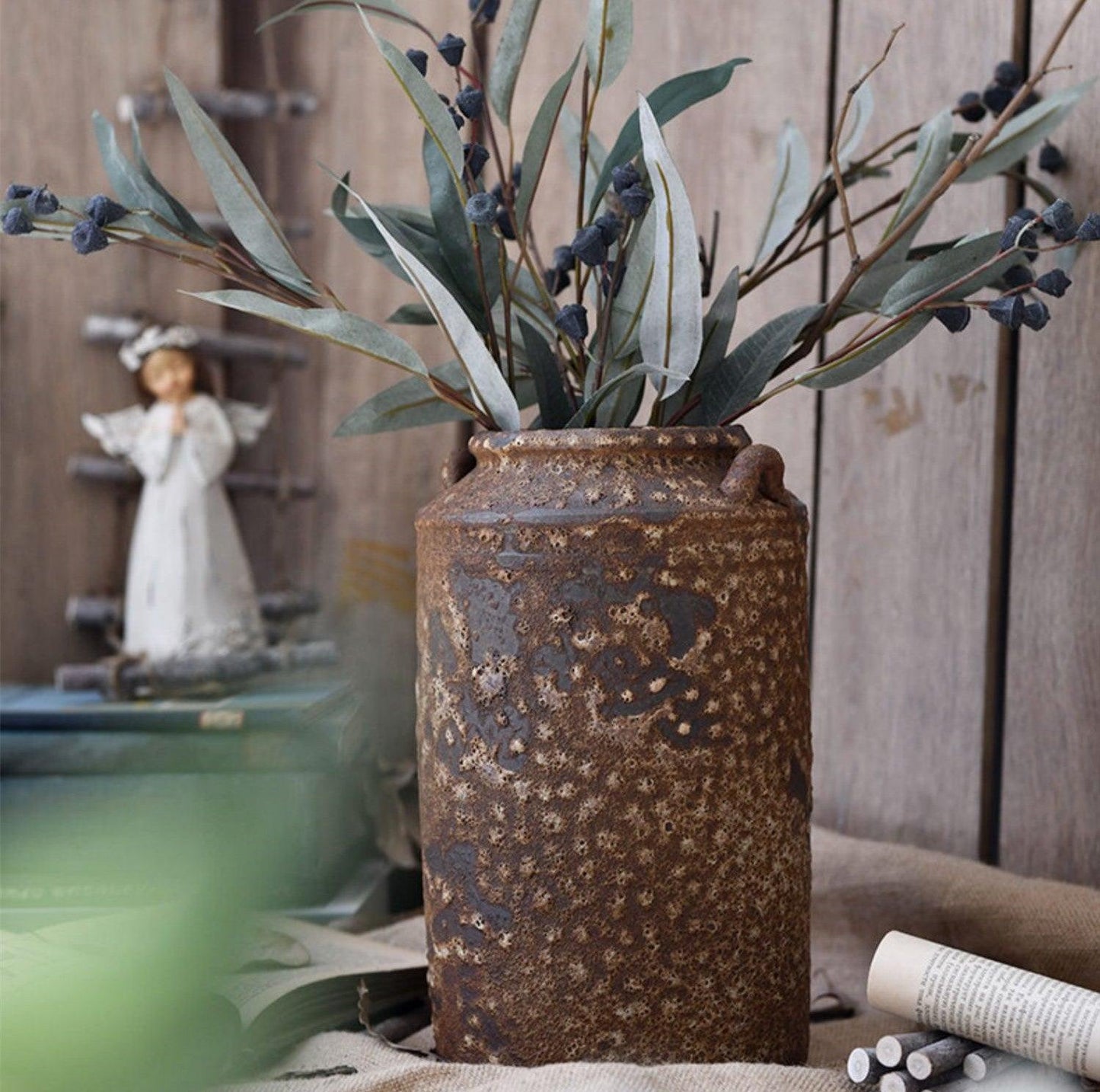 Porcelain Antique Vase Decoration Living Room - Pacisia