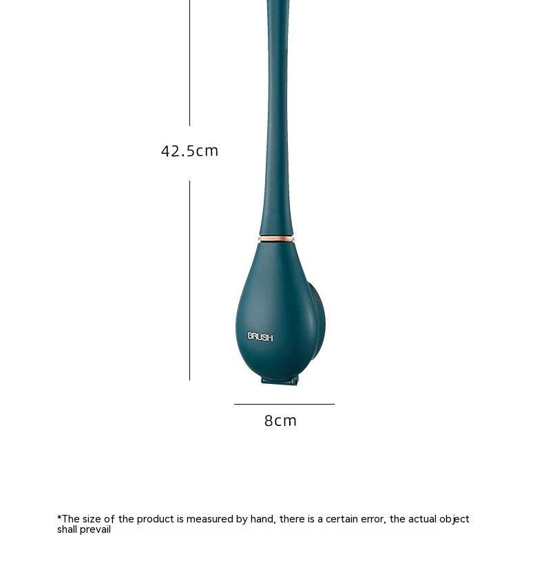 Punch-free Wall Hanging Silicone Toilet Brush Household Dead Corner Cleaning Set - Pacisia