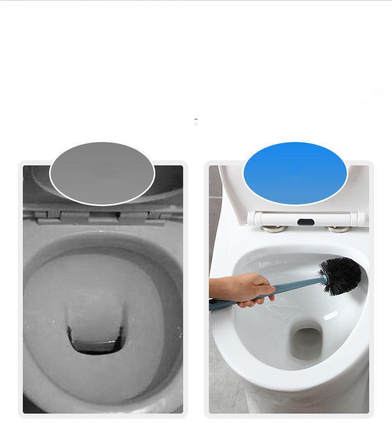 Punch-Free Wall-Mounted Storage Cleaning Brush, Long Handle And No Dead Ends Toilet Brush - Pacisia