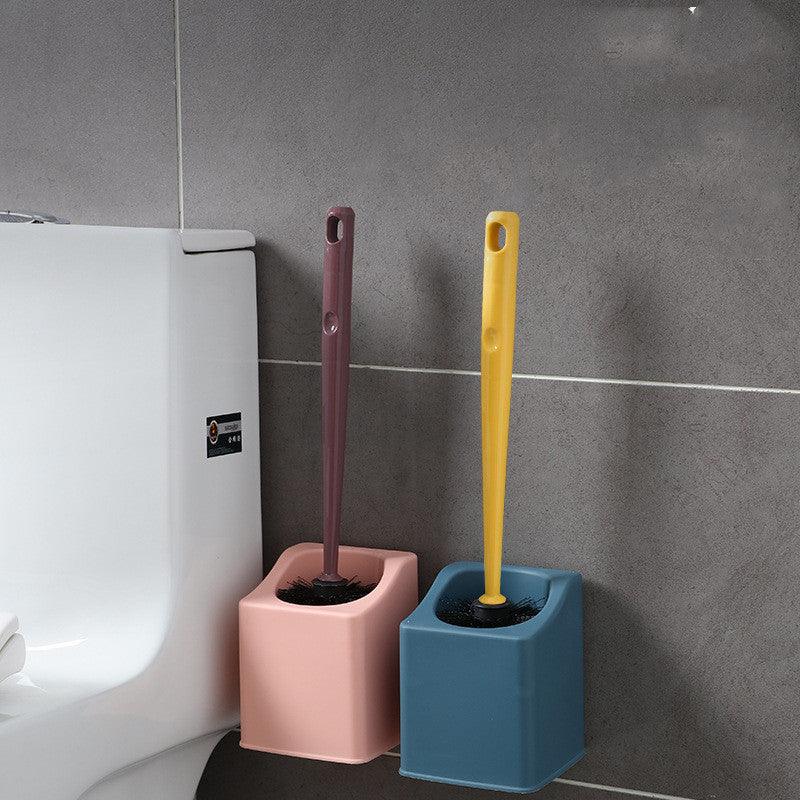 Punch-Free Wall-Mounted Storage Cleaning Brush, Long Handle And No Dead Ends Toilet Brush - Pacisia