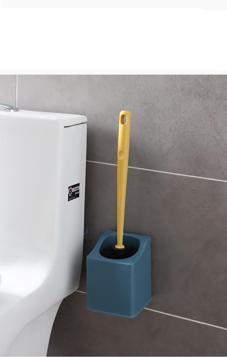 Punch-Free Wall-Mounted Storage Cleaning Brush, Long Handle And No Dead Ends Toilet Brush - Pacisia