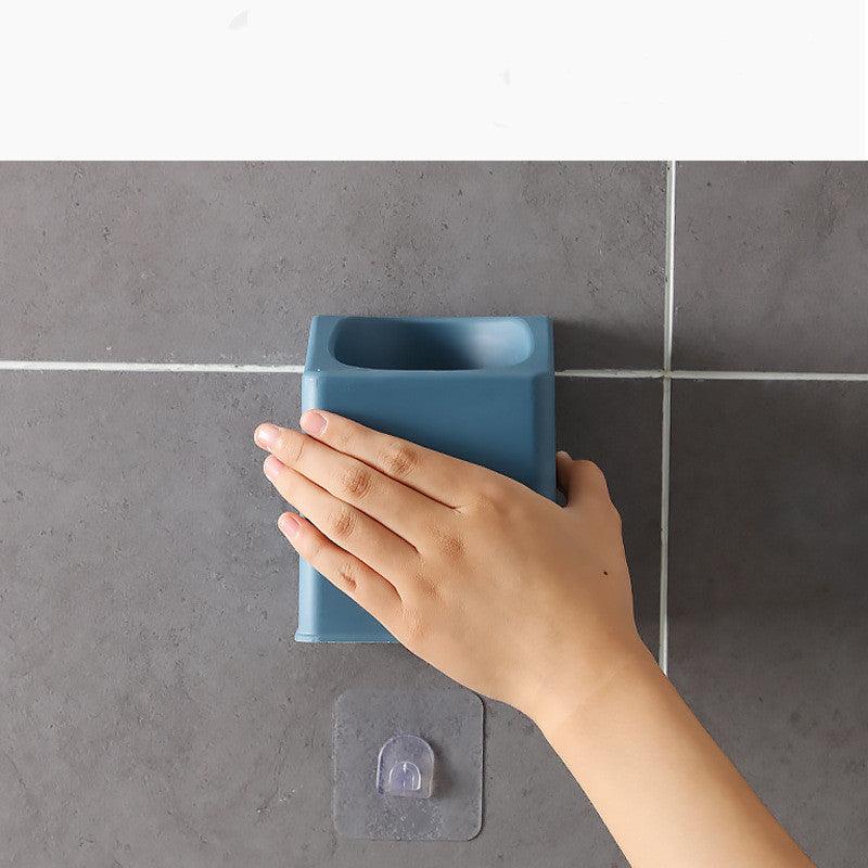 Punch-Free Wall-Mounted Storage Cleaning Brush, Long Handle And No Dead Ends Toilet Brush - Pacisia