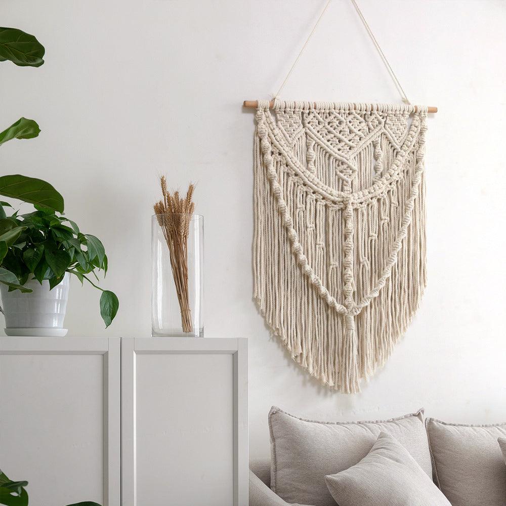 Pure hand knitting cloth art adornment Nordic wind Bohemian tapestry - Pacisia