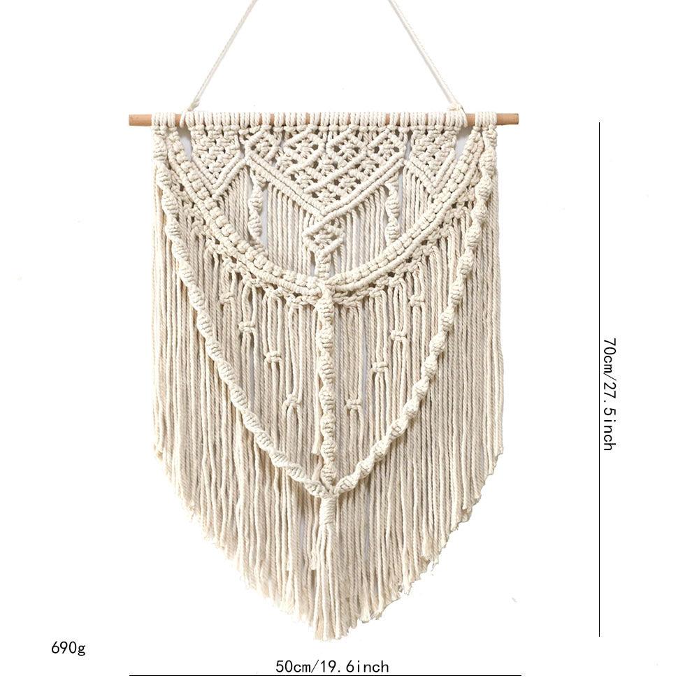 Pure hand knitting cloth art adornment Nordic wind Bohemian tapestry - Pacisia