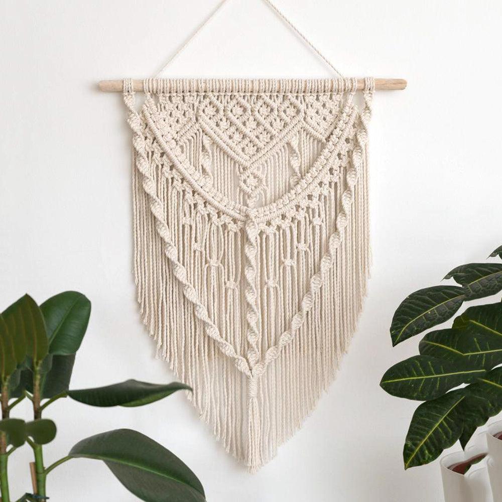 Pure hand knitting cloth art adornment Nordic wind Bohemian tapestry - Pacisia