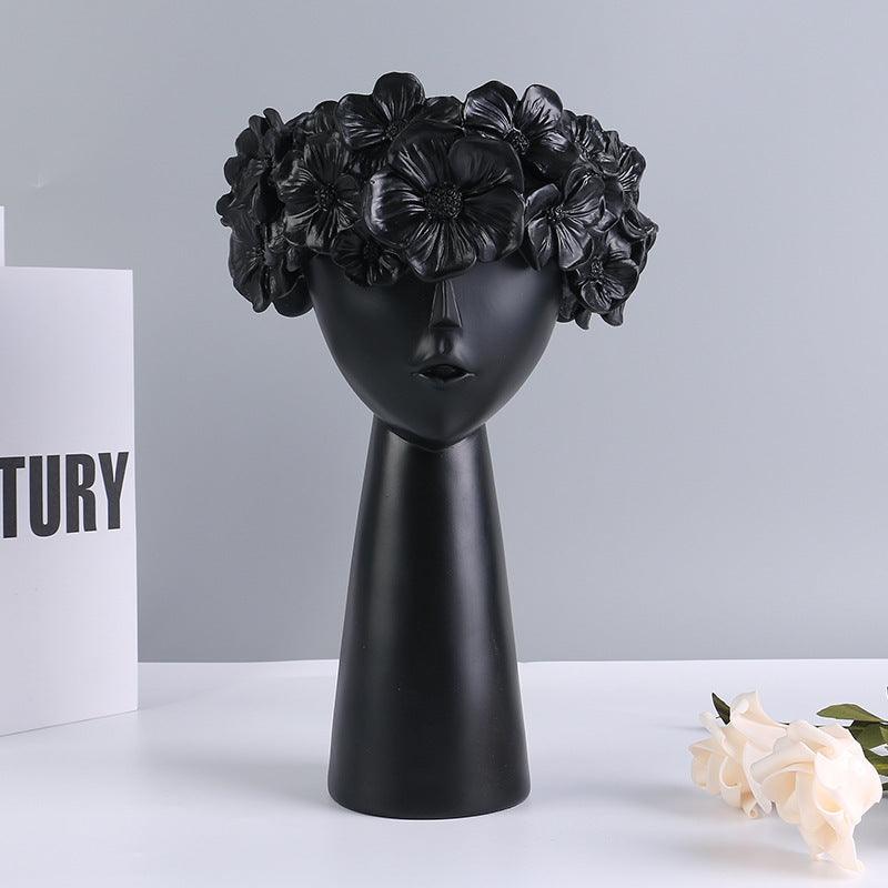 Resin Crafts Nordic Style Ins Home Decoration Creative Vase Ornaments - Pacisia
