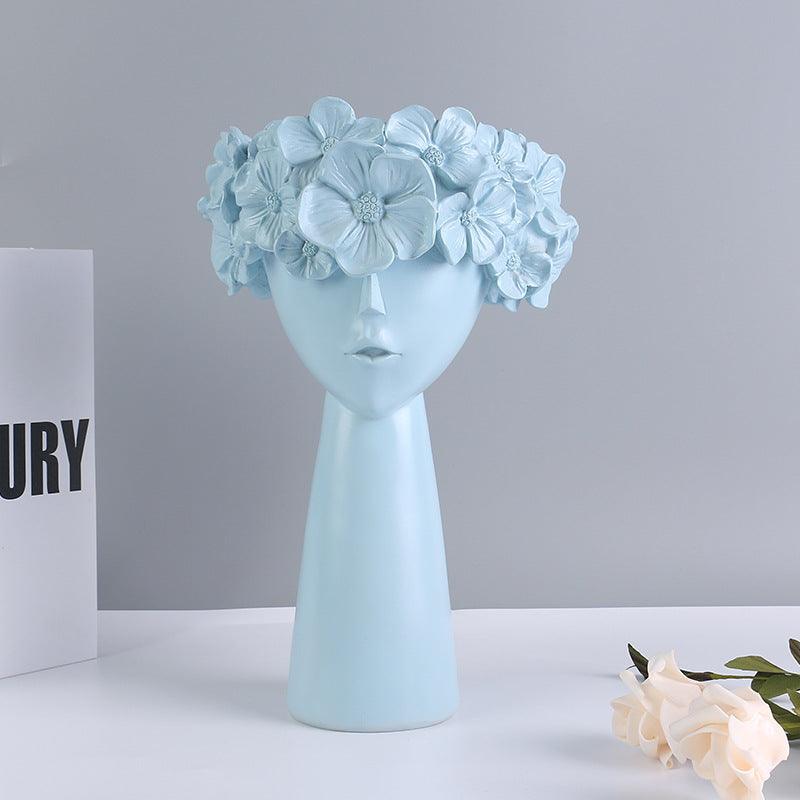 Resin Crafts Nordic Style Ins Home Decoration Creative Vase Ornaments - Pacisia