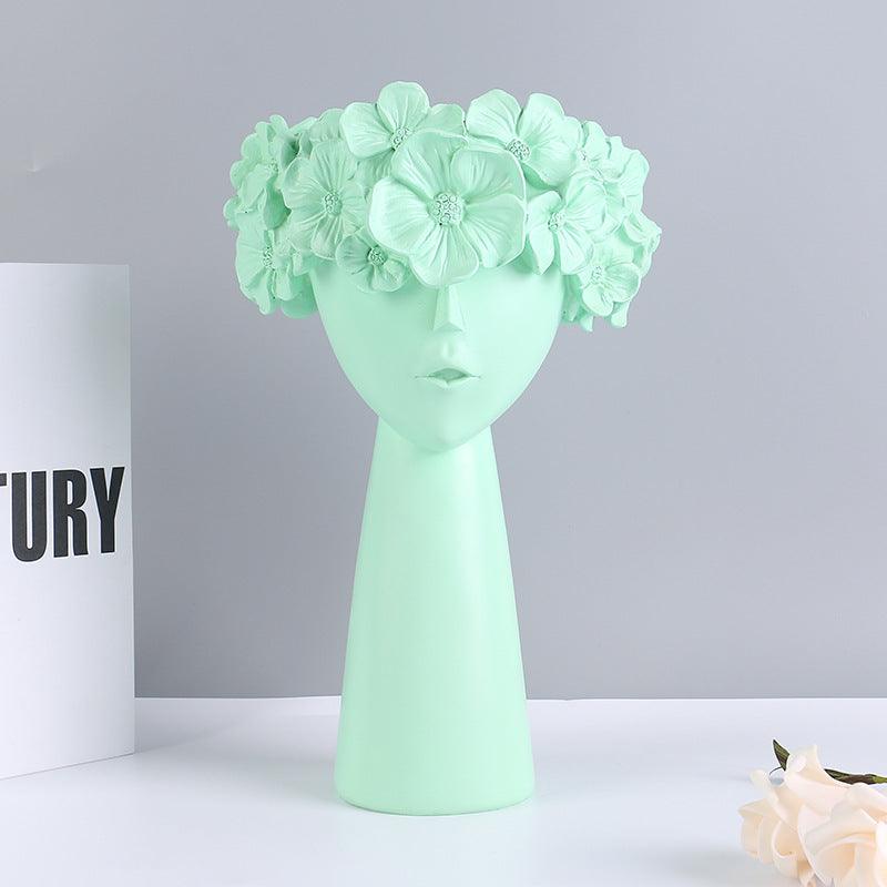 Resin Crafts Nordic Style Ins Home Decoration Creative Vase Ornaments - Pacisia