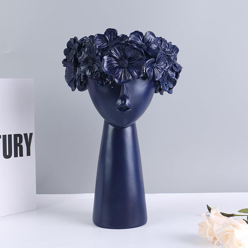 Resin Crafts Nordic Style Ins Home Decoration Creative Vase Ornaments - Pacisia
