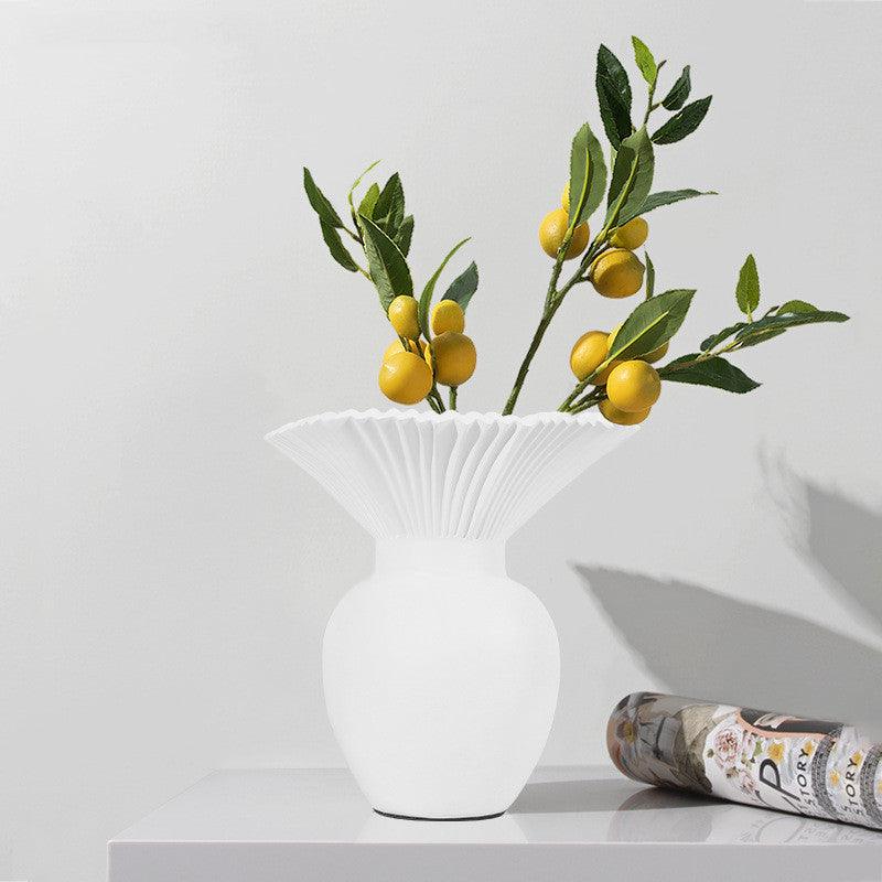 Resin Dried Flower Vase Crafts Home Room Living Room Decorations - Pacisia