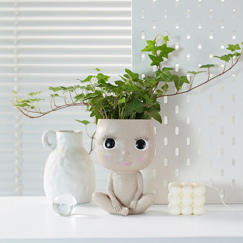 Resin Vase Girl Kiss Decorations - Pacisia