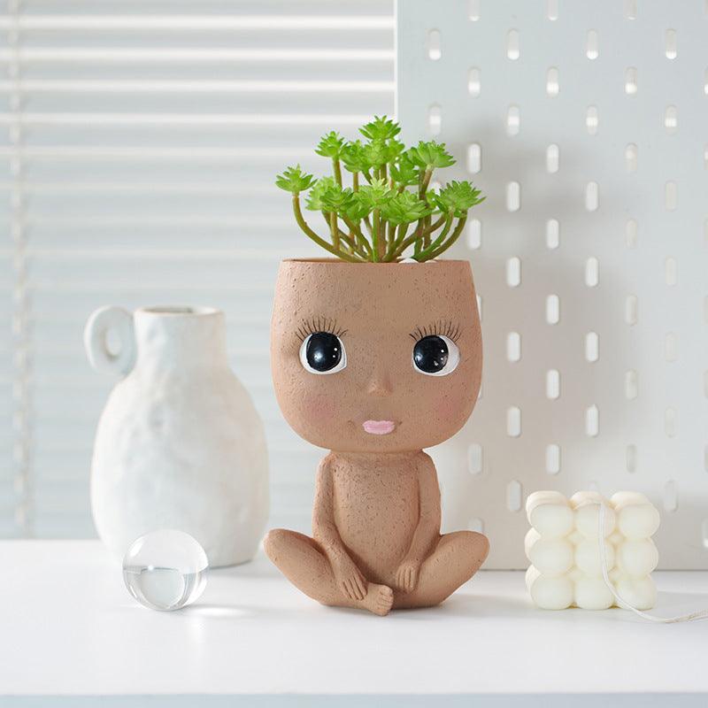 Resin Vase Girl Kiss Decorations - Pacisia