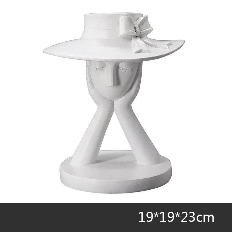 Resin Vase Living Room Simple Home Creative Abstract Character - Pacisia