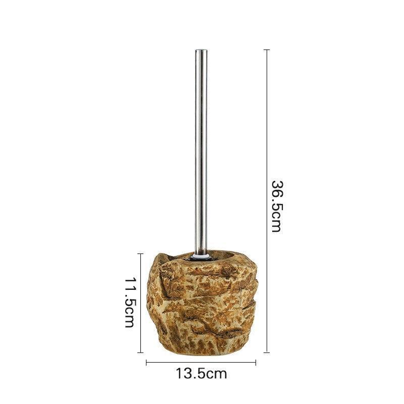 Retro Stone Toilet Brush Creative Bathroom Cleaning Brush - Pacisia