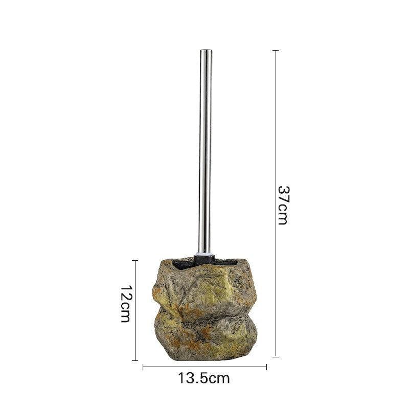 Retro Stone Toilet Brush Creative Bathroom Cleaning Brush - Pacisia