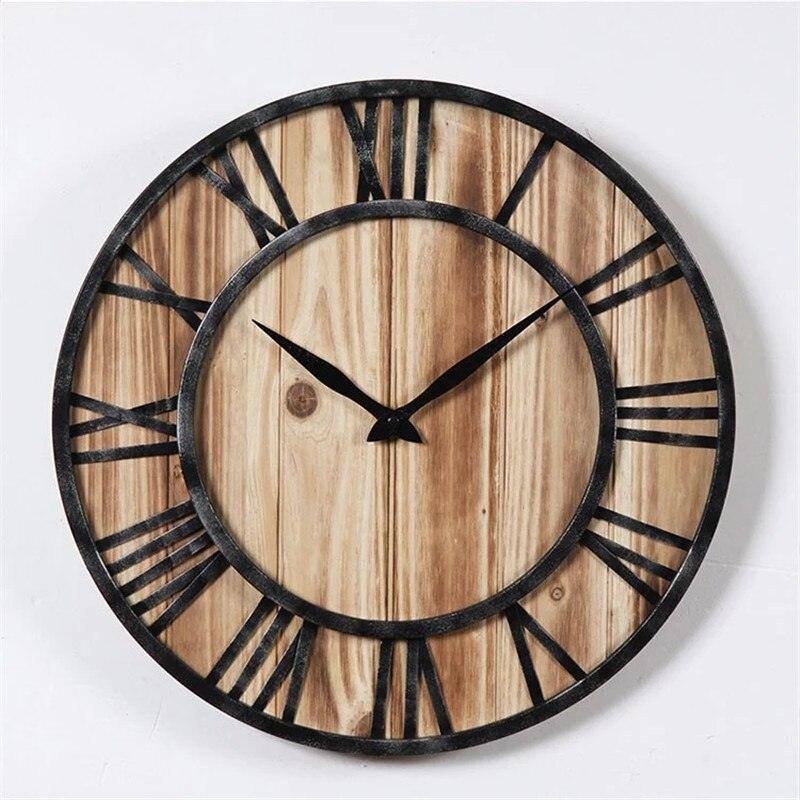 Retro wall clock creative metal decorative wall clock - Pacisia
