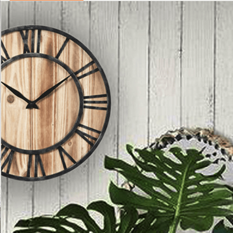 Retro wall clock creative metal decorative wall clock - Pacisia