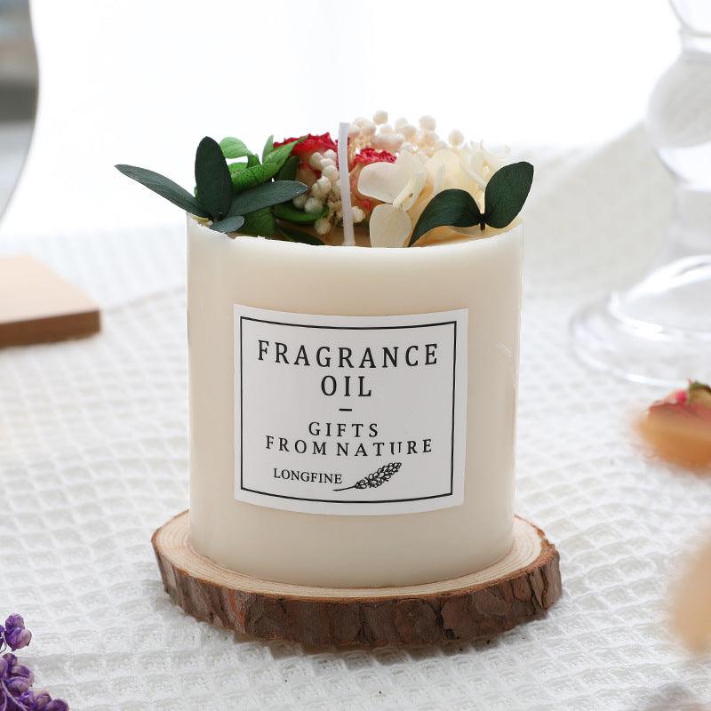 Romantic Dried Flowers Scented Candle - Aromatherapy with Gift Packaging - Pacisia