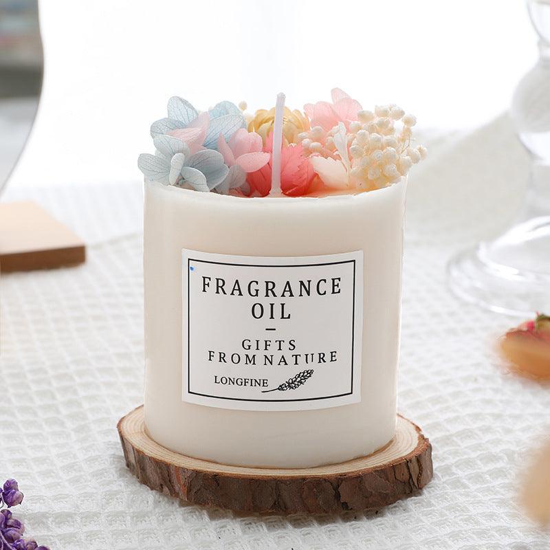 Romantic Dried Flowers Scented Candle - Aromatherapy with Gift Packaging - Pacisia
