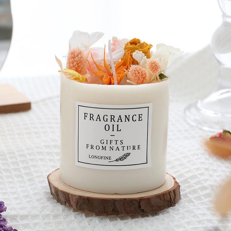Romantic Dried Flowers Scented Candle - Aromatherapy with Gift Packaging - Pacisia