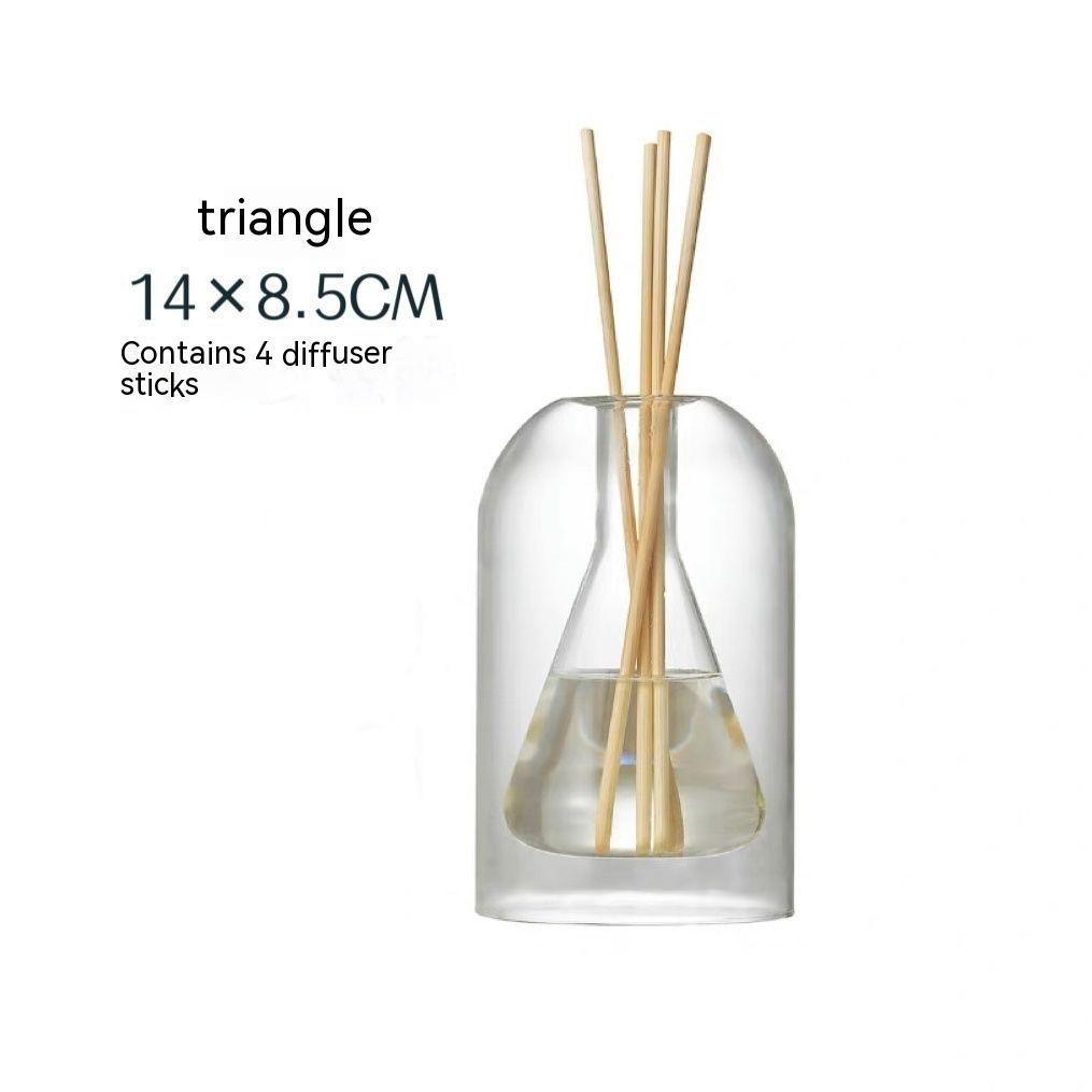 Scented Glass Bottle Simple Unprinted Vase - Pacisia