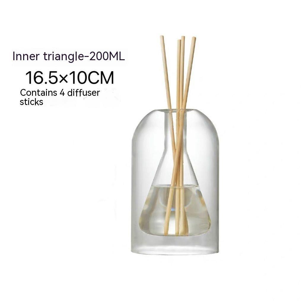 Scented Glass Bottle Simple Unprinted Vase - Pacisia