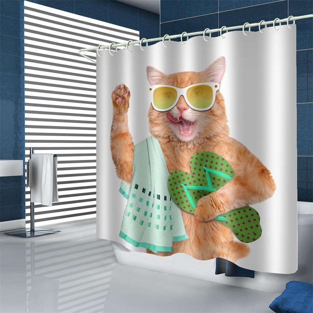 Shower curtain curtain waterproof - Pacisia