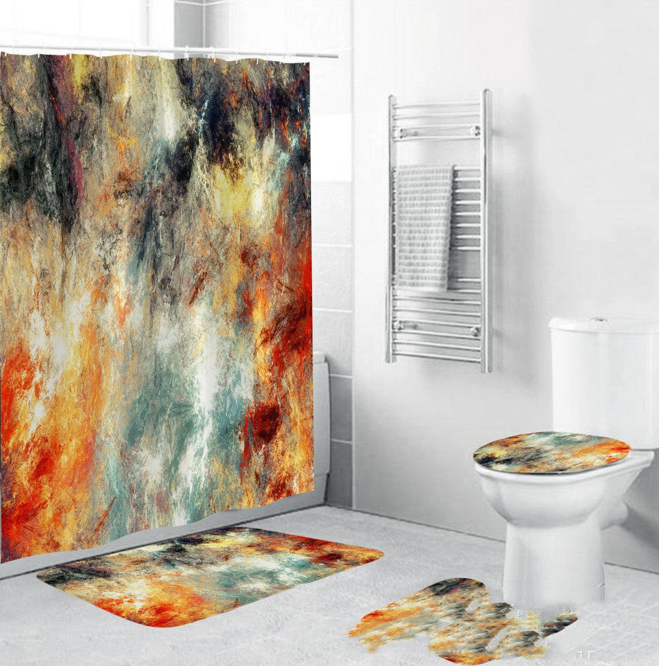 Shower curtain shower cover waterproof shower curtain fabric - Pacisia