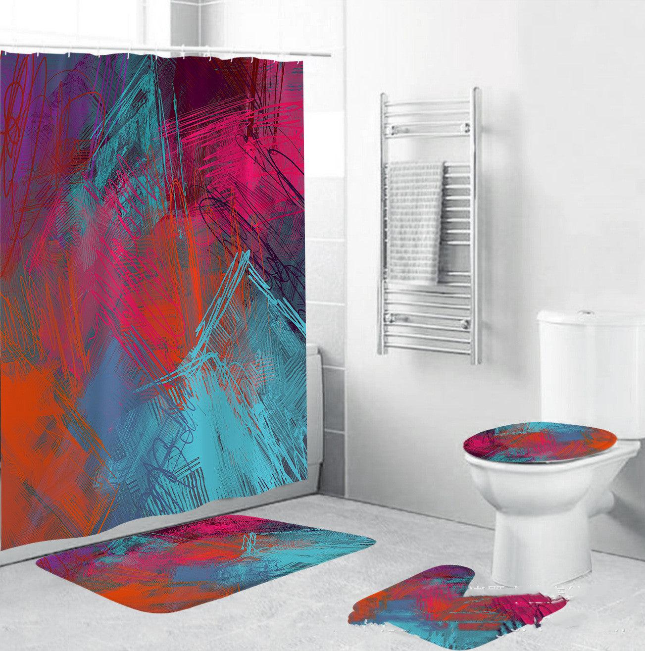 Shower curtain shower cover waterproof shower curtain fabric - Pacisia