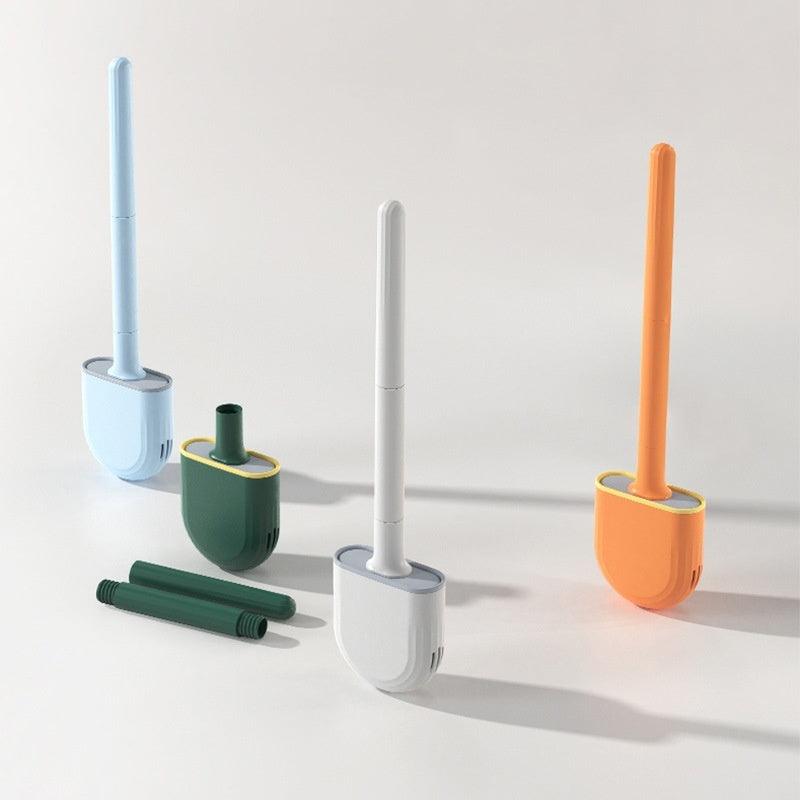 Silicone Toilet Brush Wall-mounted Home Wall Mount Toilet Brush Cleaning Brush Toilet - Pacisia