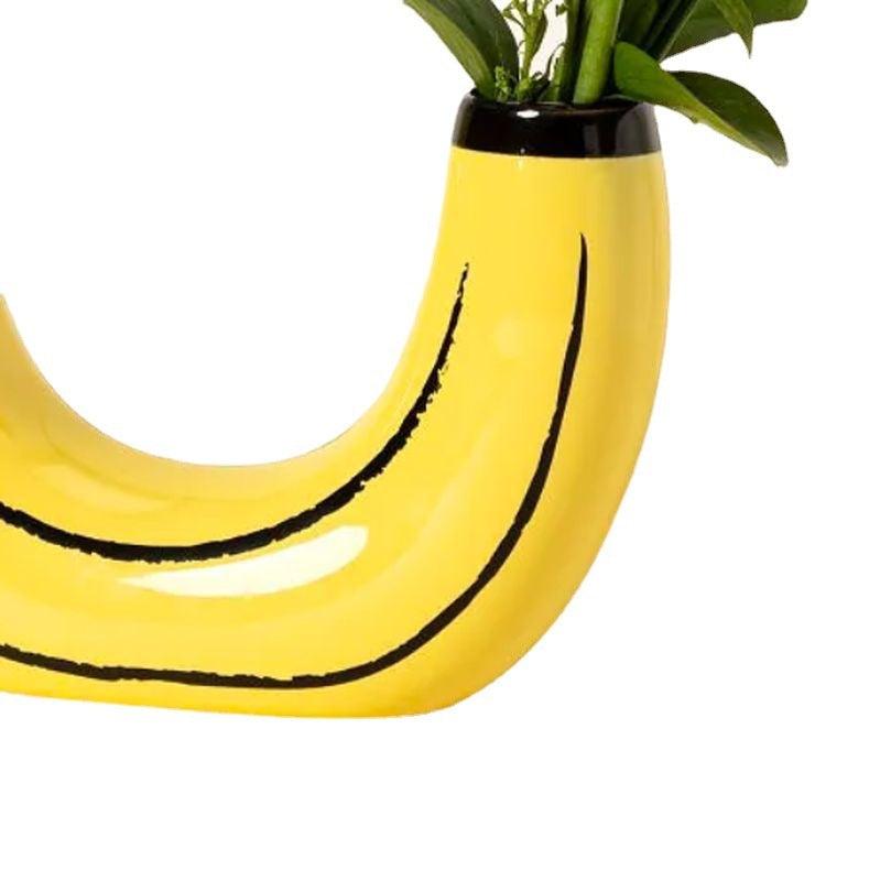 Simple Banana Vase Flower Arrangement Creativity Home Decor - Pacisia